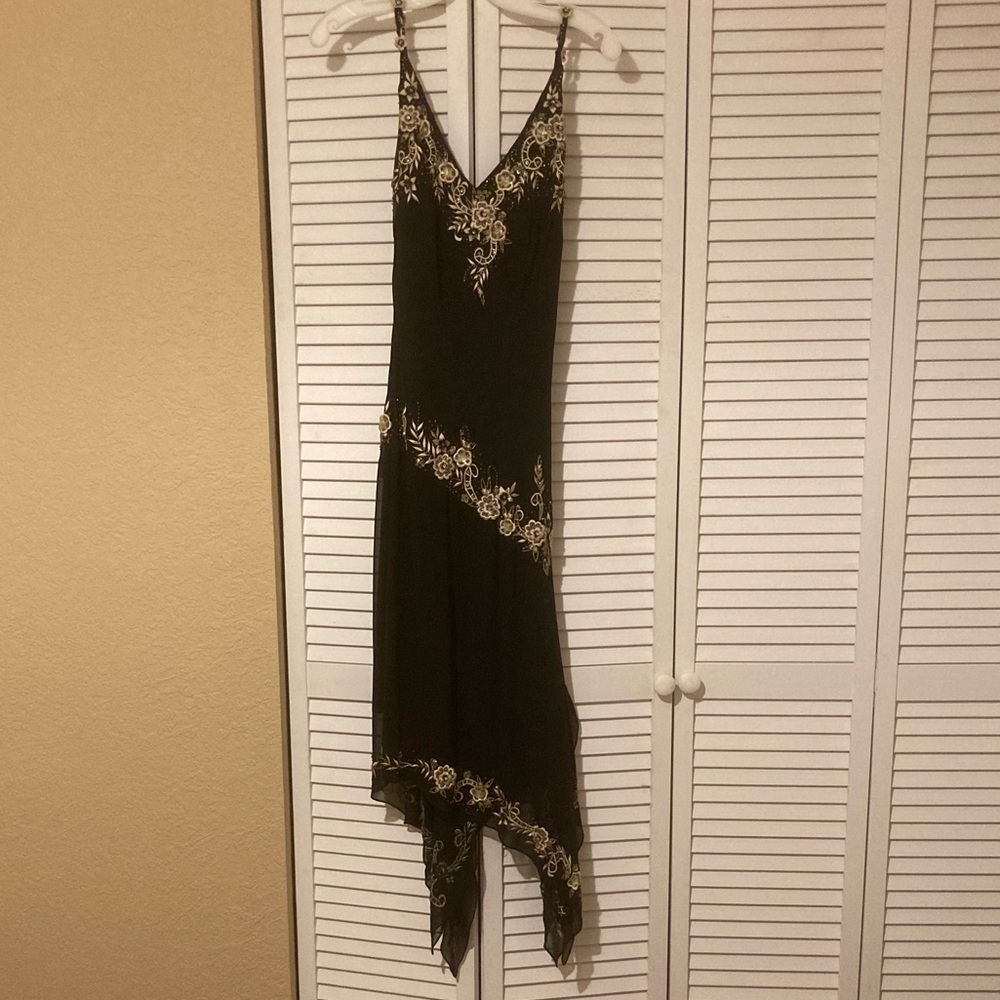 Silk black dress